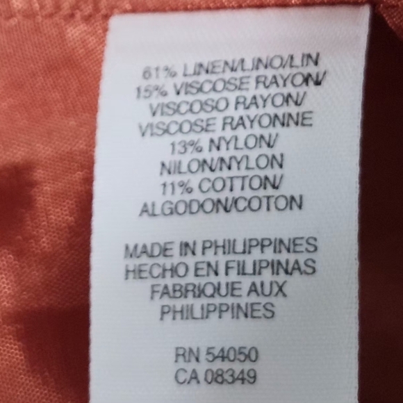 Jones New York Terracotta Button-Down Blouse - Picture 7 of 7